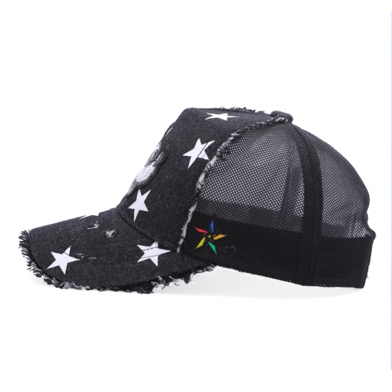 Disney CAP - BLACK DENIM STAR - MESH