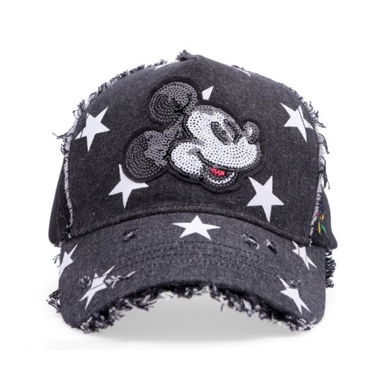 Disney CAP - BLACK DENIM STAR - MESH
