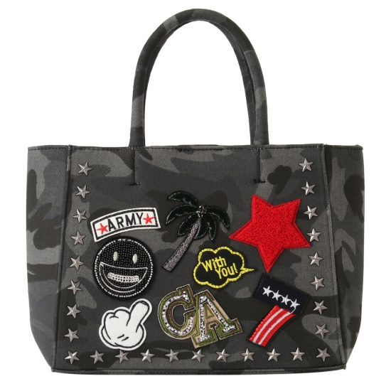 WAPPEN CANVAS TOTE-S - BLACKCAMO