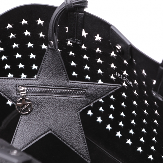 PUNCHING TOTE-L BLACK BLACK