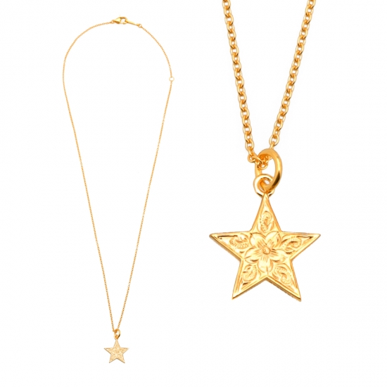 ミュージシャン Star Necklace Gold SOLE - NECKLACE GOLD