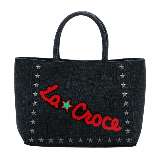 LA☆CROCE MILITARY TOTE - Ｓ BLACK