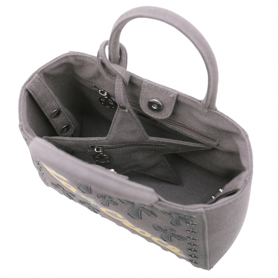 LA☆CROCE MILITARY TOTE - S BLACK