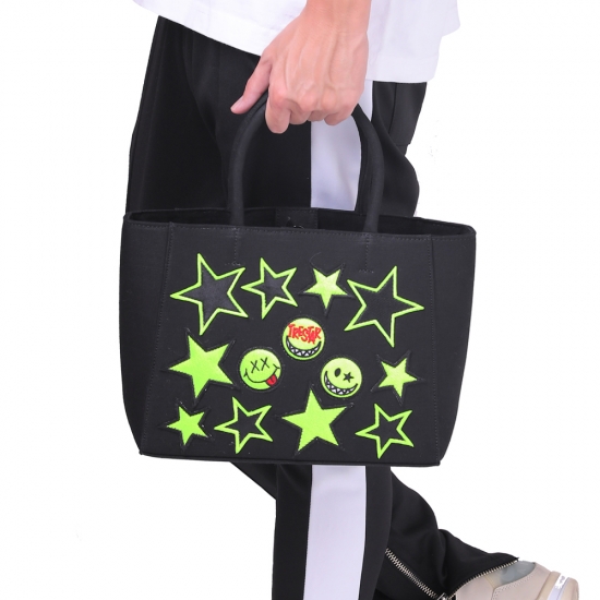 STAR WAPPEN TOTE - S BLACK