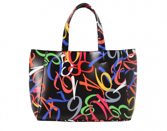 CRAZY NUMBER - TOTE Ssize - BLACK