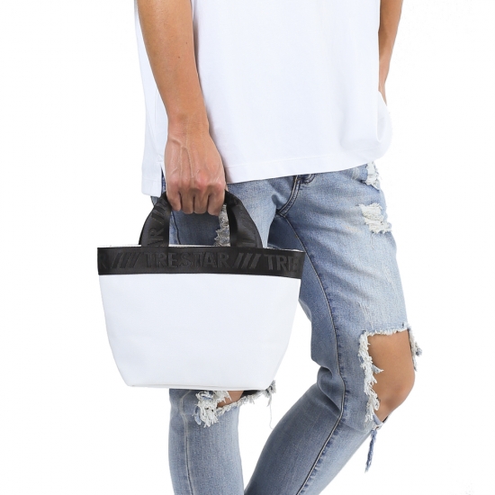 BOAT STRAP TOTE WHITE