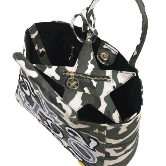 NUMBERING CANVAS TOTE - S CAMO