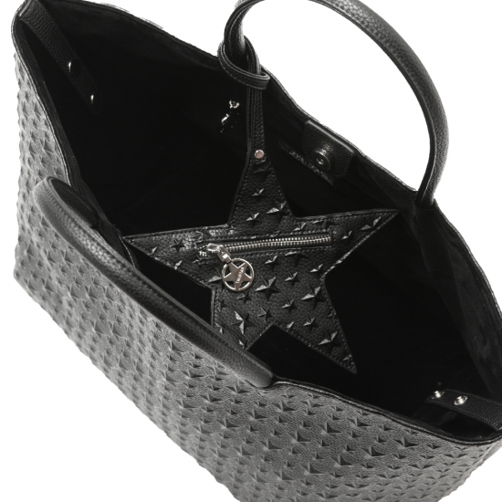 EMBOSS TOTE - L BLACK