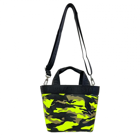 BOAT STRAP TOTE NEON YELLOW CAMO