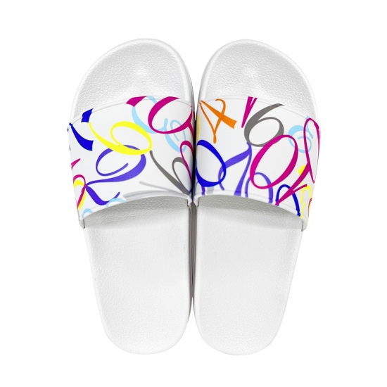 SHOWER SANDAL CRAZY NUMBER WHITE