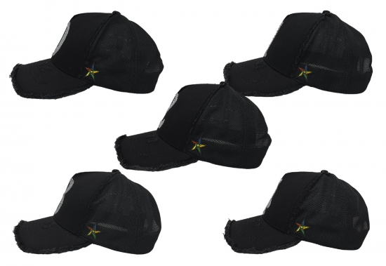 NUMBERING CAP RHINESTONE BLACK 0-1-2-3-4