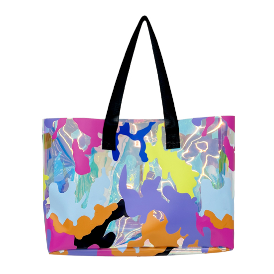 定価以下新品 MEDI AURORA CLEAR BAG AURORA CLEAR TOTE - L - NEON ORANGE